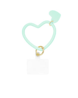 PHONE CORD | HEART MINT