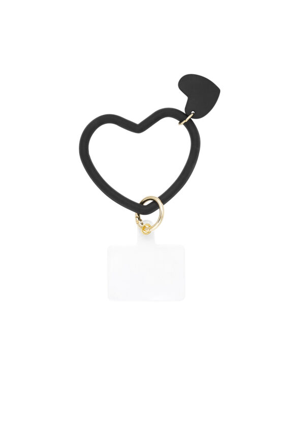 PHONE CORD | HEART BLACK
