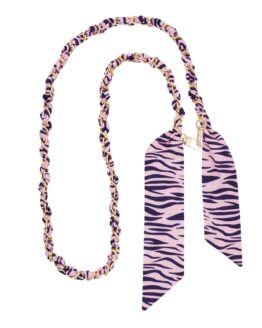 PHONE CORD | PINK ZEBRA